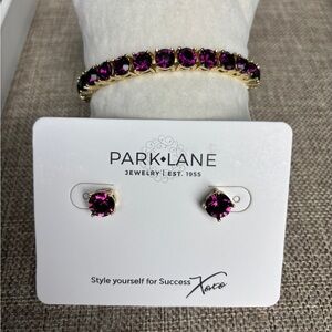 Park Lane Amethyst Mini Impression Bracelet and matching Earrings